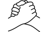 Haltende Hände